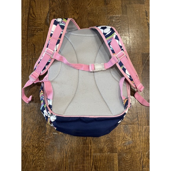 Pottery Barn Kids Large Soccer Backpack Kids Youth Girl Bookbag School Sports - Picture 10 of 11